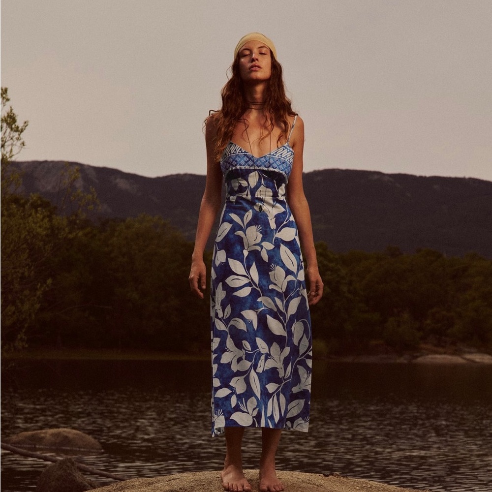 Zara printed dress